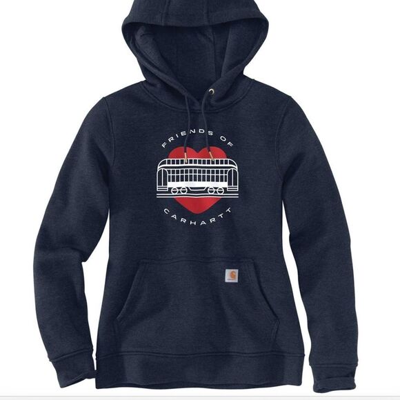 FRIENDS OF CARHARTT GRAPHIC SWEATSHIRT WOMENS‎ PLUS SIZE 3X (24w-26w) NWT BLACK - Picture 1 of 9